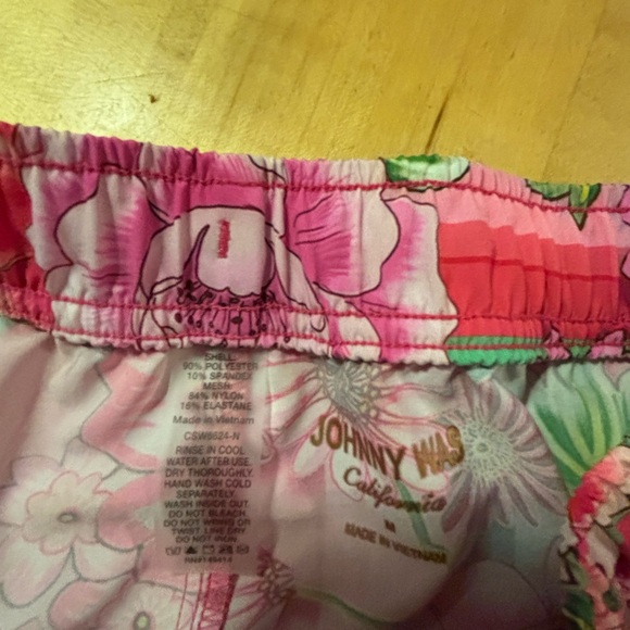 Johnny Was Pink Floral Swimwear - Picture 9 of 11